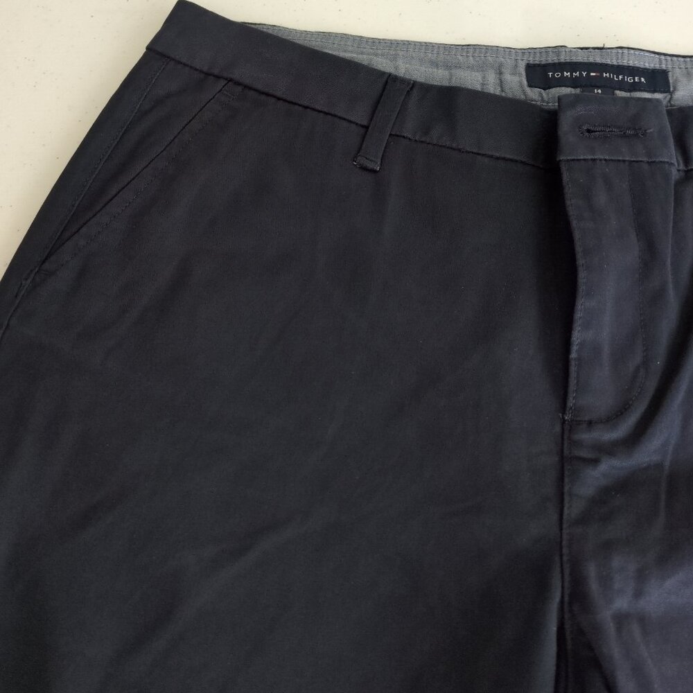 Tommy Hilfiger Hampton Navy Chino 14 Womens Pants Straight Business Corporate - Picture 5 of 9